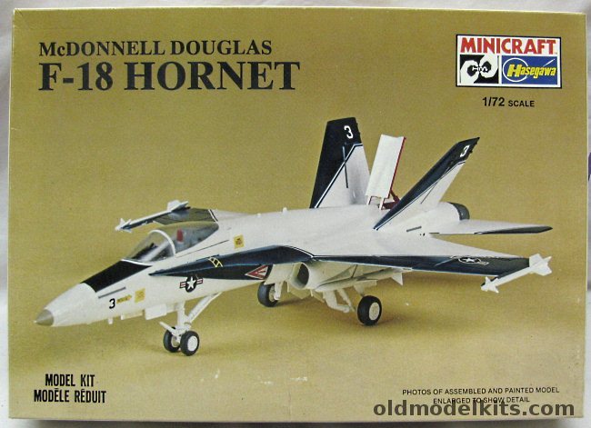 Hasegawa 1/72 McDonnell Douglas F-18 (F/A-18) Hornet - Navy or Marines Prototype #2 or #3, 1154 plastic model kit